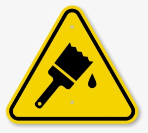 Triangle Warning Sign - Caution Wet Paint Sign #2756623