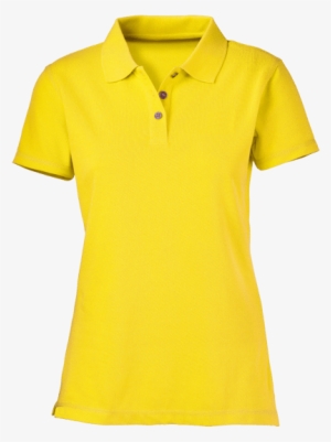 Plain Canary Yellow Women's Polo Shirt - Polo Blouse For Ladies Plain #2756882