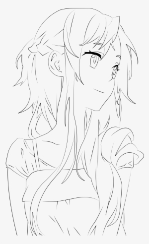 Yuuki Asuna By Regisnex79 Lineart Drawing Anime Character - Line Art #2757150