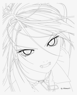 Moka Lineart By Inhuman91 - Moka Akashiya Lineart #2757213