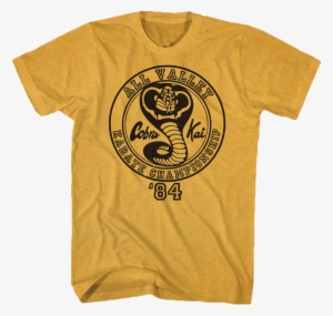 Yellow 84 All Valley Karate Championship Shirt - Cobra Kai #2757235