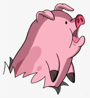 Patogravityfalls Pink Pig Scared Cute - Gravity Falls Waddles Png ...