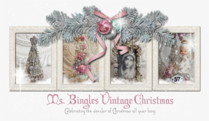 Ms Bingles Vintage Christmas - False Merry Christmas Screen Print Bandana Grey Small #2758391