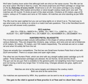 We'll Take Cowboy Lever Action First Although Both - Document #2758913