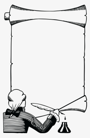 , , - Scroll Clipart Black And White Png #2759837