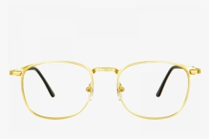 Golden Sunglasses Png - Transparent Gold Eyeglasses Png #2760788