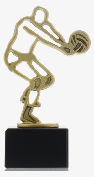 Outline Figure Volleyball Player 16,5cm Gold-coloured - Centimetre #2761779