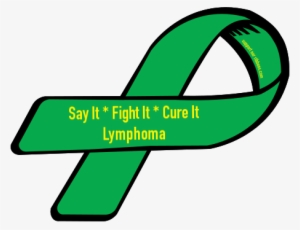 Lymphoma Cancer Ribbons Custom Ribbon Say It Fight - Awareness Ribbon #2761868