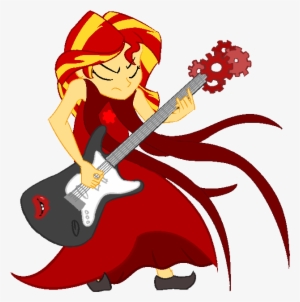 Artist Needed, Clothes, Dress, Electric Guitar, Equestria - Sunset Shimmer Guitar #2762258