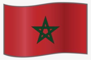 Fileflag Of Morocco Waving - Morocco Flag Clipart #2762679
