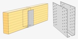 Gerber Fittings Are Used In Non-torque Transmitting - Timber Beam Splice Connection #2762932