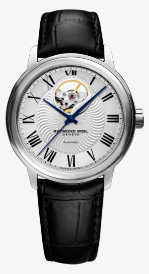 Raymond Weil Maestro Men's Visible Balance Wheel Leather - Raymond Weil Maestro 2237 St 00659 #2763788