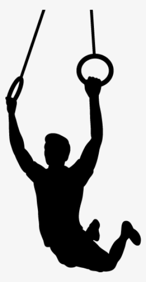 Silhouette Athlete On Rings - Muscle Up Crossfit Silhouette #2765351