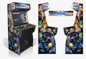 Custom Permanent Full 'vintage Retro Swirl' Inspired - Arcade Game Graphics Star Wars #2765576