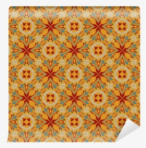 Vintage Damask Wallpaper Pattern With Abstract Flowers - Placemat #2765672