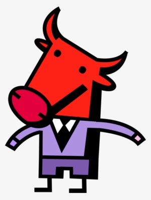 Vector Illustration Of Financial Stock Market Bull #2765995