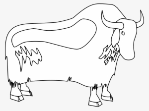 Free Vector Graphic - Yak Clipart Black And White Png #2766022