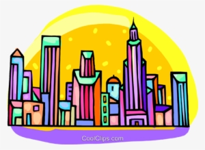 City Scene Royalty Free Vector Clip Art Illustration - City Scene #2766468