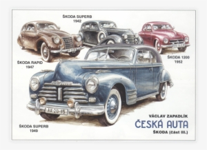 Škoda Cars On Postage Stamps - 1942 Skoda #2766539