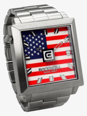 Freedom 50mm2 - Watch - Square American Flag Watch #2767321