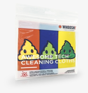 Awesome Tech Cleaning Cloths Poo Emoji Set 1 - Whoosh Awesome Tech Cleaning Cloths, Orange #2767322