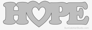 Hope Sign - Beginner Printable Scroll Saw Patterns #2768167