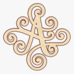 Fancy Scroll Monogram Letters Look Great On A Front - Letter #2768192