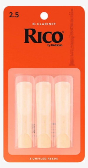 Rico Bb Clarinet Reeds, 3-pack Strength - Rico By D'addario Bb Clarinet Reeds, Strength 3.0, #2771272