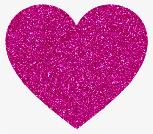 Purple Glitter Heart Png By Carlyflower On Deviantart - De Coeur Et De Rose #2771773