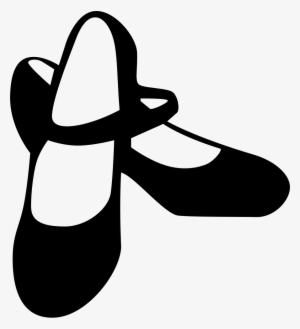 Flamenco Female Black Shoes Comments - Black Shoes Clipart #2772083