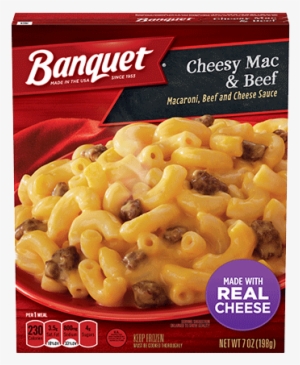 Cheesy Macaroni & Beef - Banquet Salisbury Steak, Mega Meal - 15.25 Oz #2772632
