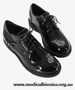 Nk76ig1273 Black / Ballet Flats / Closed Toe / Round - Anran Lace-up Brogue Patent Shoes Black/patent 37 #2773114