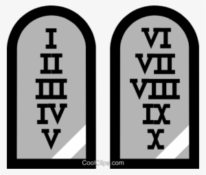 Symbol Of The Ten Commandments Royalty Free Vector - Ten Commandments Icon #2773251