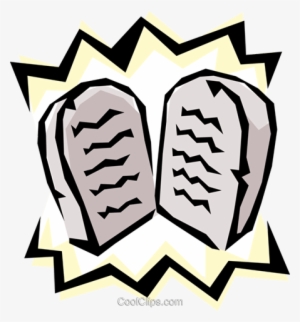 Ten Commandments Royalty Free Vector Clip Art Illustration - God For Divine Command Theory #2773344