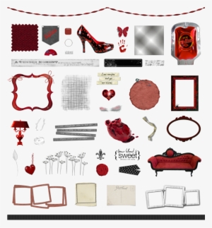 Word Art Png - Bloody-12 Black Patent-red #2773715