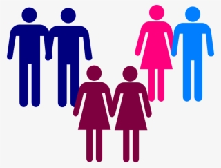 Men Women Holding Hands Clip Art - Gay And Straight Couples #2774009