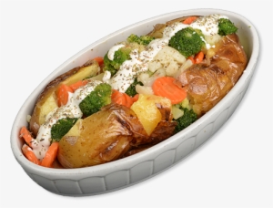 Baked Potato With Garlic Or Yoghurt Sauce - Garlic #2774836