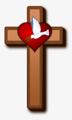 Spirit Clipart Holy Cross - Holy Cross With Dove #2775083