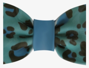 Fondant Bows Blue Leopard Print - Butterfly #2775798