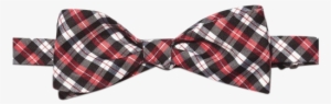 Red, White, And Black Madras Bowtie - Tartan #2776114