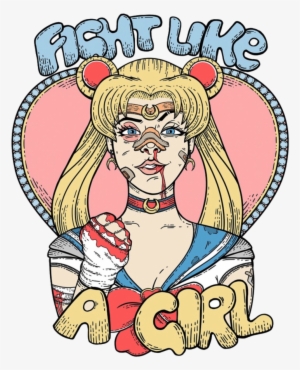 Girl, Sailor Moon, And Feminist Image - Fight Like A Girl Sailor Moon #2776390