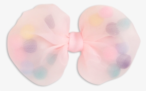 Hair Clip With Pom Poms Pink - Earrings #2776514