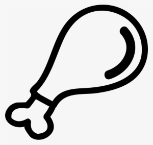 Bird Part Meat Hand Drawn Outline Comments - Meat Outline #2777171