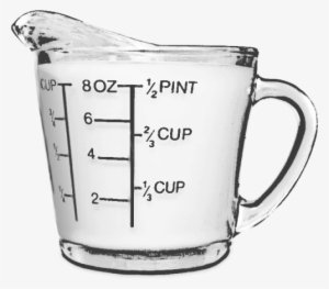 Measuring Cup Bw - Measuring Cup Png Transparent #2777587