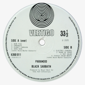 604 × 600 In Black Sabbath - Black Sabbath 1970 Cd Label #2777785