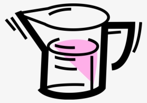 Vector Illustration Of Kitchen Utensil Measuring Cup - Measuring Cup #2778227