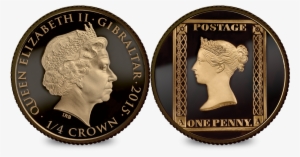 1/4 Crown Penny Black Anniversary Silver Coin - Cash #2778792