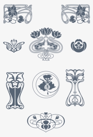 Preview All The Organically-inspired "art Nouveau" - Art Nouveau Decoration Png #2780726