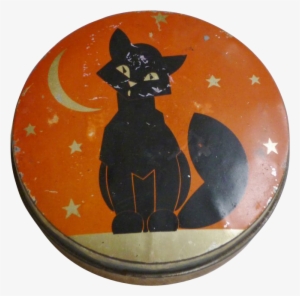 Halloween Black Cat Toffee Tin - Black Cat #2781433