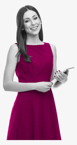 Woman Pink Dress - Girl #2781888